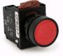 Switches and Lamps - Switches - DPB22-F11R - Flush head push button switch 1a 1b red cap