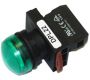 Switches and Lamps - Lamps - DPL22-GI - Pilot lamp round head green cap AC.DC220-240V