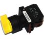 Switches and Lamps - Switches - DSS22-L020Y - Long shaft 3 position spring return selector 2a yellow cap