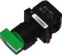 Switches and Lamps - Switches - DSS22-L320G - Long shaft 3 position selector 2a green cap