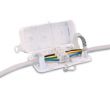 Debox® - Debox® - DEKSB-002 - Debox S is a cost effective, innovative cable junction box that has been designed to save you both time and money on every installation.

Complete with 4-pole 24A UL/VDE approved terminal block as standard, Debox S conforms to EN60598-1 (GWT 650°C).

Pre-fitted with external fixing lugs, the Debox S can be quickly and easily mounted.

The Debox S comes complete with everything you need in one kit for quick and easy installation.