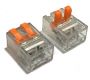 Emech Terminals/Accessories - Kwik Lever Connectors - HYKL-02 - 1 Pole 2 Way Kwik Lever connector with lever-spring clamp action for junction boxes