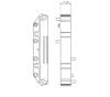 DIN Rail Enclosures and Accessories - DIN Rail 72mm Supports - DIME-M-SE-1225