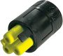Weatherproof/Waterproof Connectors - TeePlug & Sockets - THB.380.B2A.AG - TeePlug Powersocket 2 pole Screw silver plated terminal 10 mm cable diameter, 4 mm max conductor size IP20 17.5A 400V 1 cable entry