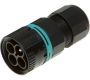 Weatherproof/Waterproof Connectors - TeePlug & Sockets - THB.387.A2A - TeePlug 2 pole Screw - end barrier contact terminal 7mm to 12mm cable diameter, 4 mm max conductor size IP68 17A 450V 1 cable entry