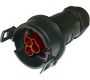 Weatherproof/Waterproof Connectors - TeePlug & Sockets - THB.404.A2B - TeePlug 3 pole Screw terminal 7mm to 14mm cable diameter, 4 mm max conductor size IP65 17.5A 400V 1 cable entry