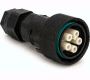 Weatherproof/Waterproof Connectors - TeePlug & Sockets - THB.405.B2A.AG - TeePlug Powersocket 5 pole Screw silver plated terminal 7mm to 14mm cable diameter, 4 mm max conductor size IP68 17.5A 400V 1 cable entry
