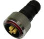 Weatherproof/Waterproof Connectors - TeePlug & Sockets - THB.408.B2G.AG - TeePlug with metal collar, 2 pole Screw silver plated terminal 7mm to 14mm cable diameter, 4 mm max conductor size IP68 17.5A 400V 1 cable entry