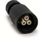 Weatherproof/Waterproof Connectors Range - TeePlug & Sockets - THB.384.B1A - TeePlug Powersocket 3 pole Screw terminal 7mm to 12mm cable diameter, 4 mm max conductor size IP66-68 17.5A 400V 1 cable entry