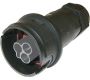 Weatherproof/Waterproof Connectors - TeePlug & Sockets - THF.405.A2B - TeePlug 3 pole Crimp terminal 7mm to 14mm cable diameter, 1.5 mm max conductor size IP68 17.5A 400V 1 cable entry