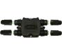 Weatherproof/Waterproof Connectors - TeeBox - THH.622.C2A - TeeBox 12mm cable max IP54 rated Screw fixing 4 cable entries, 2 poles contact screw terminals