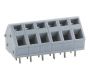 Clearance - PCB Standard Terminal Blocks - TLM203-5P-M-H - CLEARANCE - 5 Pole Spring - Screwless Tool operated Wave - through hole 45 degree 5mm pitch 15A 300V